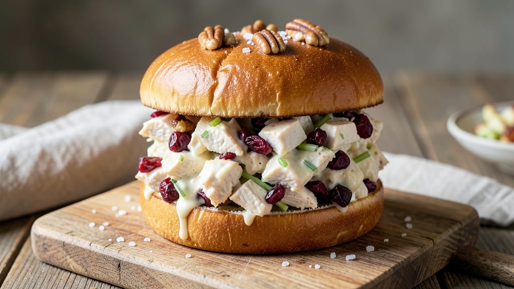 Chicken Salad Sandwich Recipe With Cranberries and Pecans: Sweet-Tart Crunch Meets Creamy Comfort