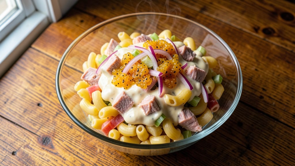 African American Tuna Macaroni Salad Recipe: Bold Celery Crunch and Smoky Herb Vinaigrette Twist