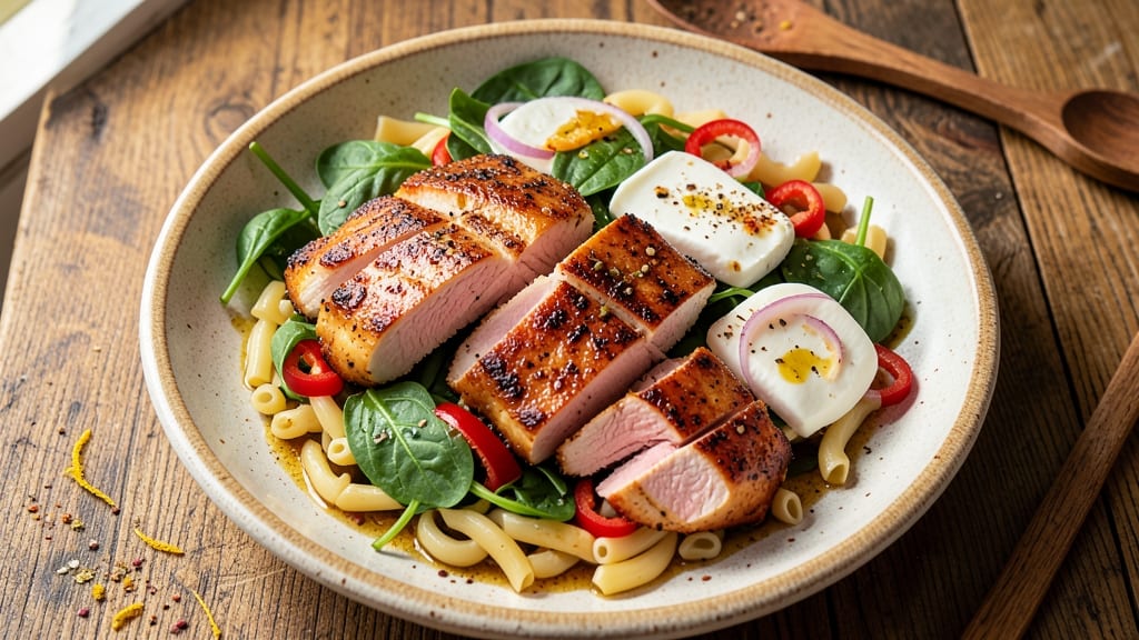 Chicken Florentine Salad Macaroni Grill Recipe: Grilled Chicken and Spinach Pasta Fusion