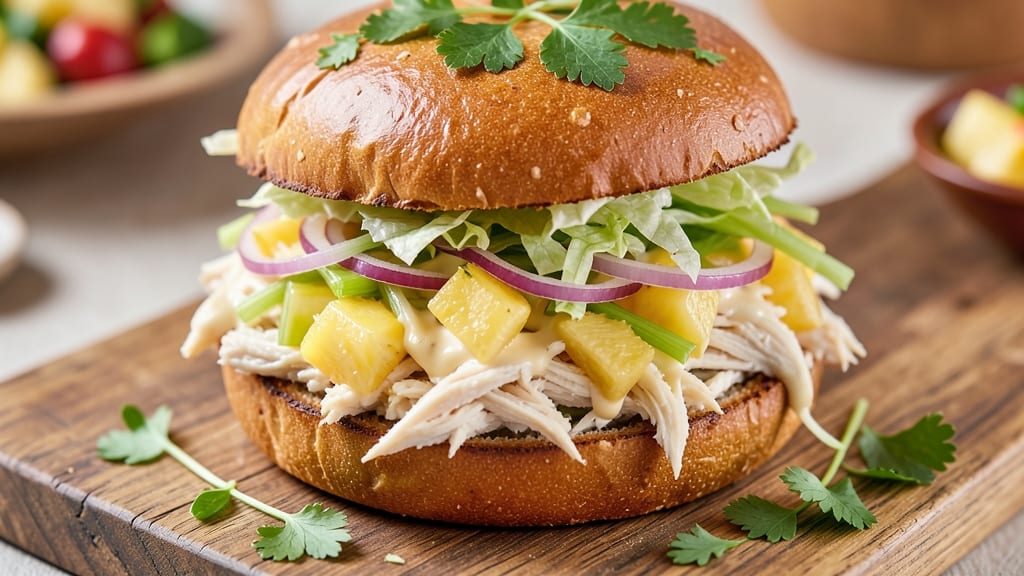 Chicken Salad Sandwich With Pineapple Recipe: Tropical Twist on a Classic Lunch