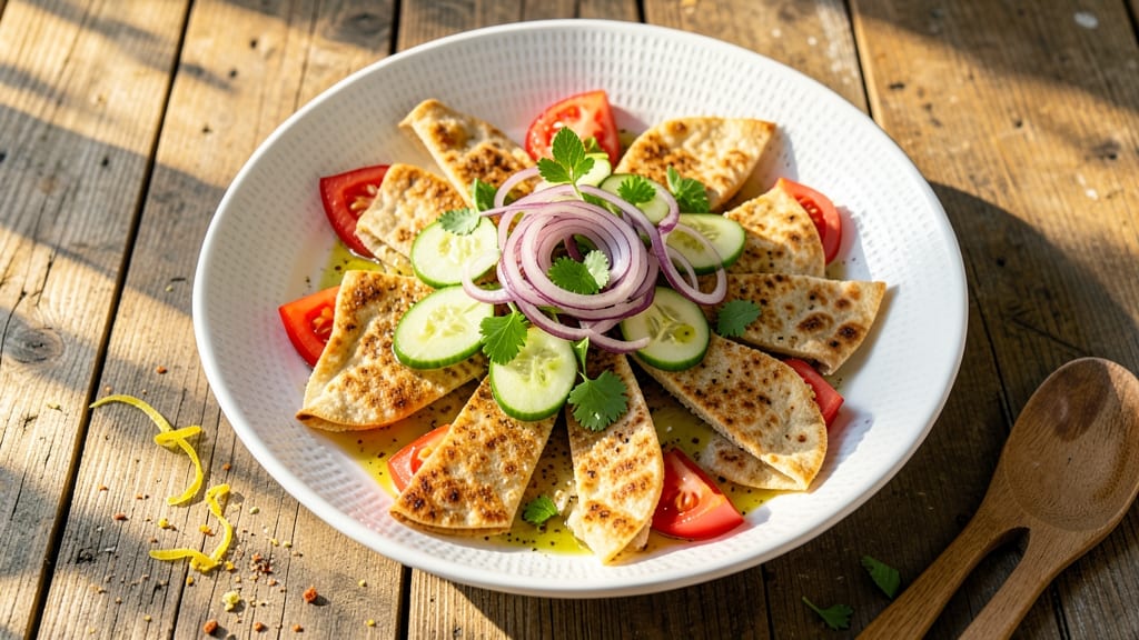 Chapati Salad Recipe: Warm Flatbread Crunch Meets Fresh Herb Vinaigrette