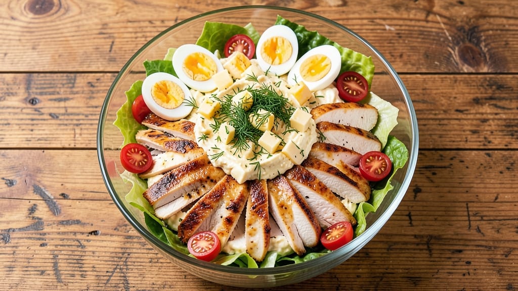 Chef Salad Recipe for a Crowd: Layered Crunch and Creamy Herb Cheese Fusion