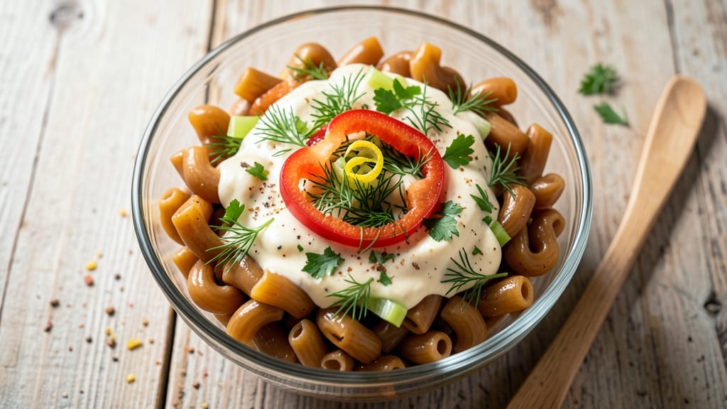 Veg Macaroni Salad Recipe: Bright Herb Dressing and Crunchy Pasta Fusion