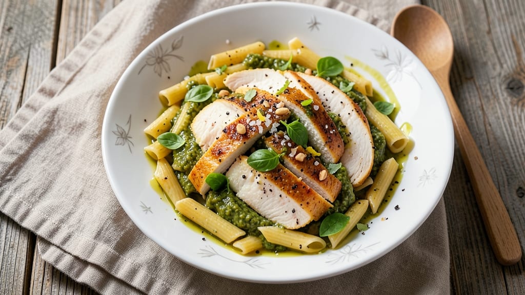 Cold Chicken Pesto Pasta Salad Recipe: Bold Herb-Packed Bites With Zero Mayo Cling