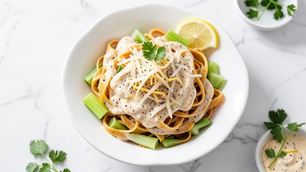 Cesar Salad Pasta Salad Recipe: Crisp Celery Crowns and Zero-Mayo Cream Cheese Fusion