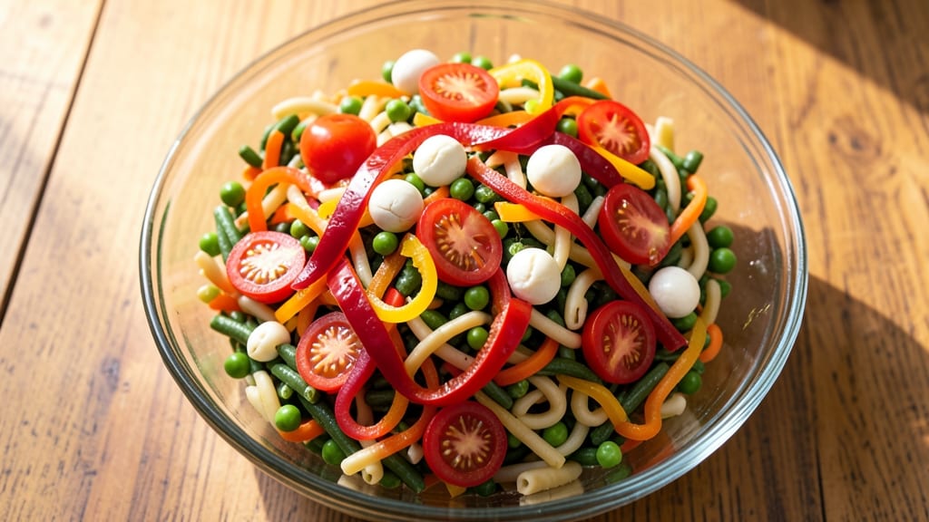 3 Color Pasta Salad Recipe: Vibrant Tri-Layered Crunch in 15 Minutes