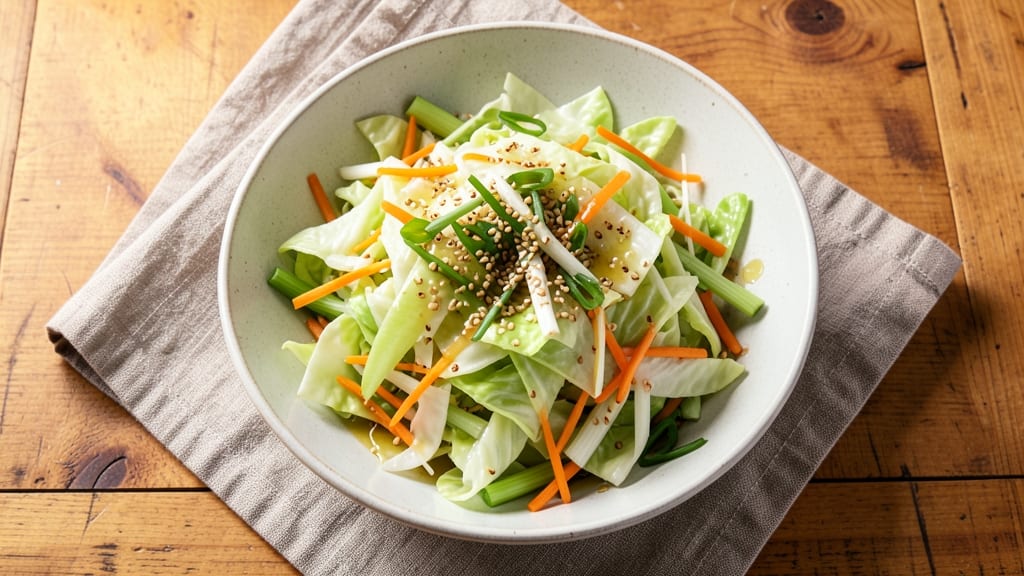 Chinese Green Salad Recipe: Crisp Celery Crowns and Tangy Sesame Vinaigrette Twist