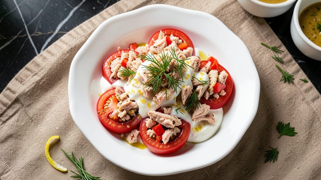 Chicken Salad Stuffed Tomatoes Recipe: Juicy Halves Filled With Herby Yogurt Dressing