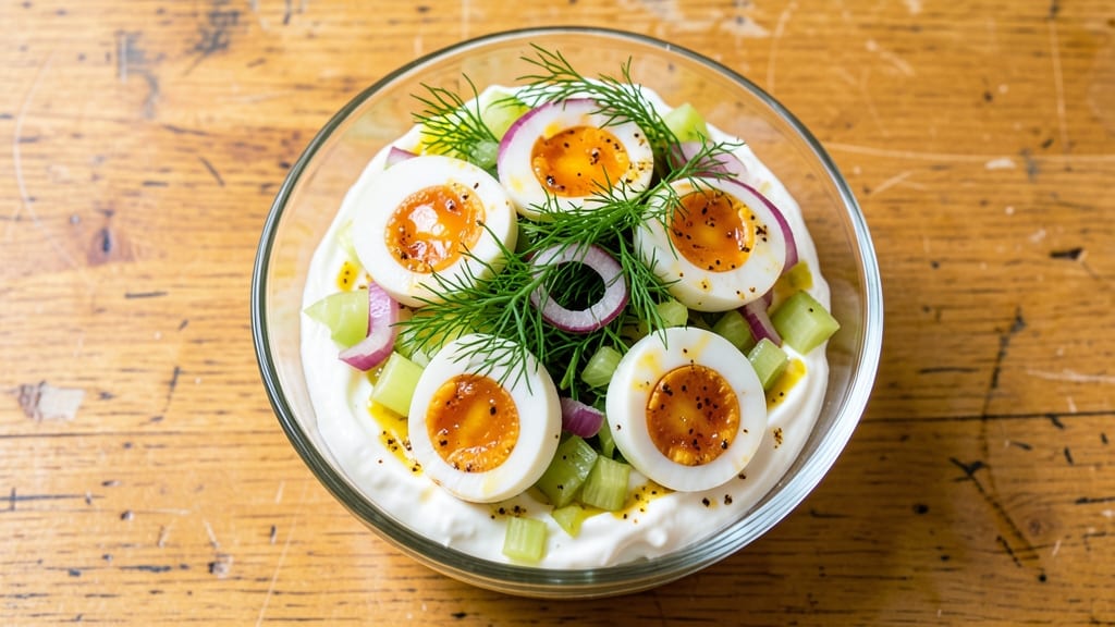 Chopped Egg Salad Recipe: No-Mayo Creaminess With Celery Crunch