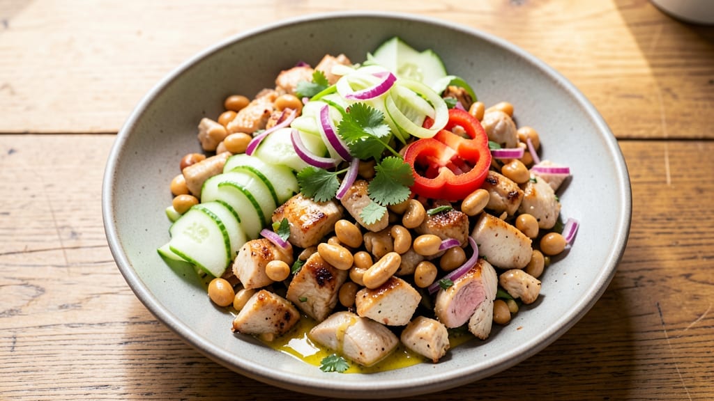 Cashew Chicken Salad Good Earth Recipe: Crunchy Celery Crowns and Creamy Peanut Zing