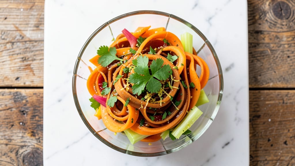 Cassie Yeung's Carrot Salad Recipe: Crisp Celery Crowns and Citrus-Herb Brightness