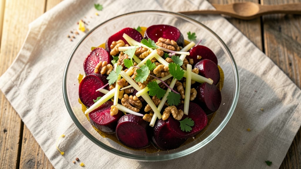 Chilled Beet Salad Recipe: Earthy Sweetness With Crisp Celery Bites