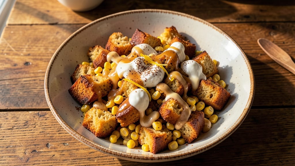 Sweet Cornbread Salad Recipe: Honey-Glazed Corn and Creamy Herb Crunch