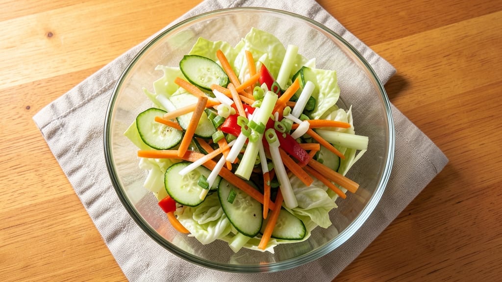 Chinese Chopped Salad Recipe: Crisp Celery Crowns and Nutty Sesame Crunch