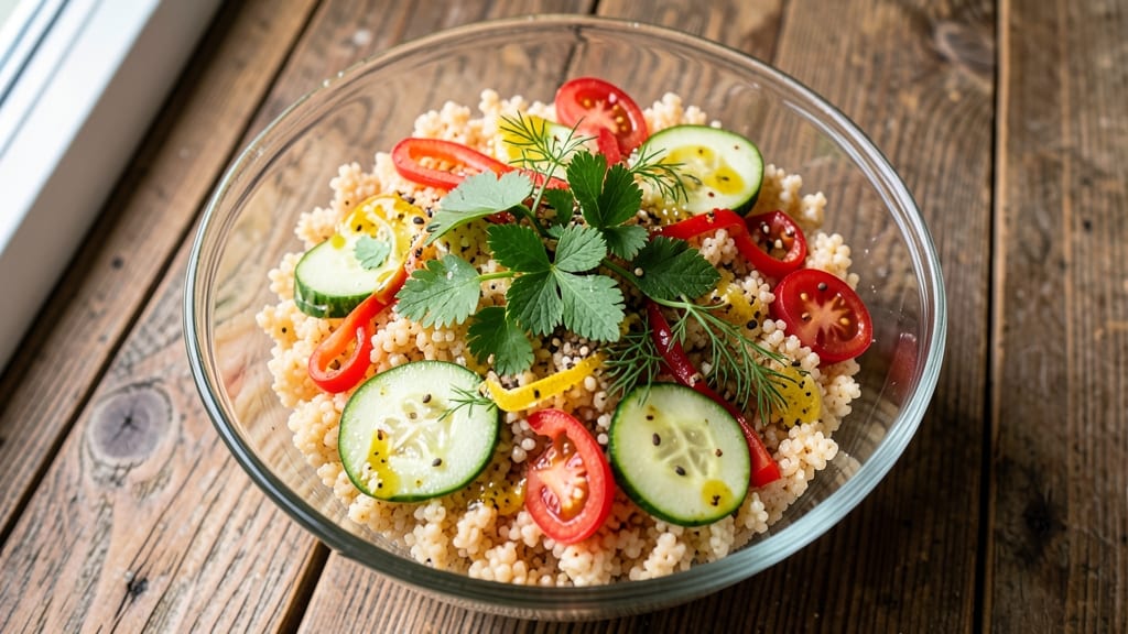 Cold Israeli Couscous Salad Recipe: Bright Citrus and Herb Dressing Fusion