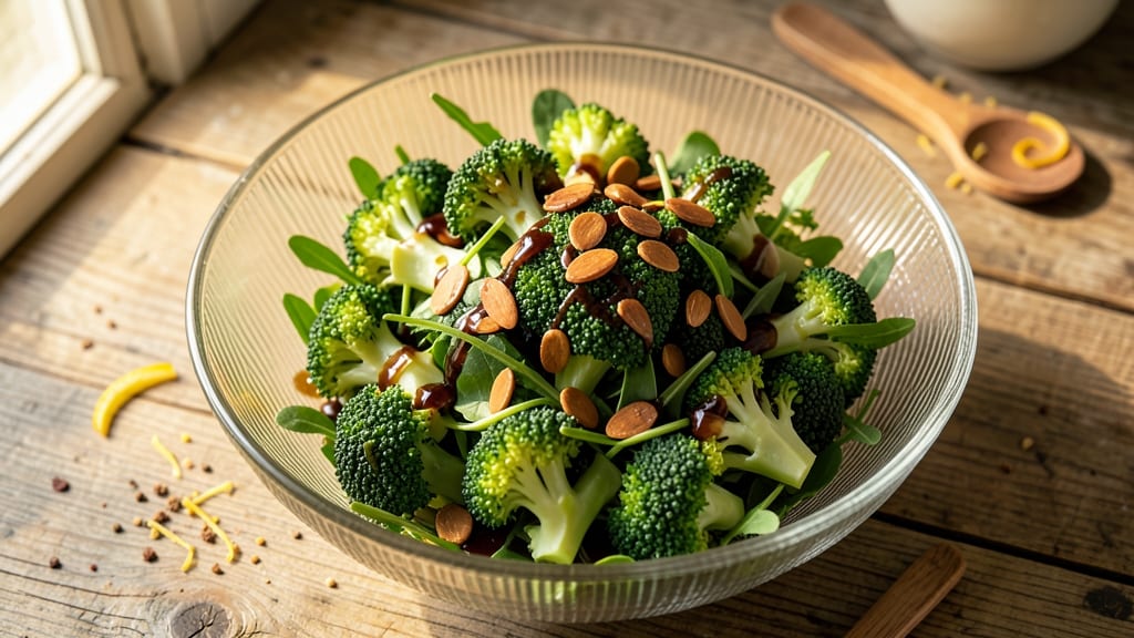 Albertsons Broccoli Salad Recipe: Sweet Tart Balsamic Glaze With Crunchy Almonds