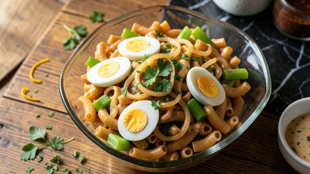 Traditional Macaroni Salad Recipe with Mayonnaise and Eggs: Classic Picnic Crunch Without Mayo Cling