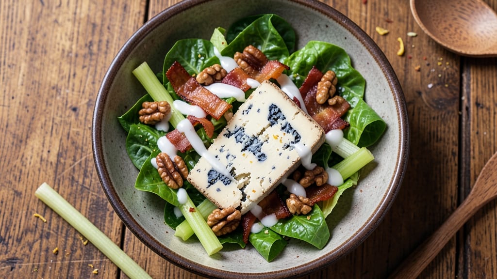 Classic Blue Cheese Wedge Salad Recipe: Bold Tang and Crisp Celery Crowns