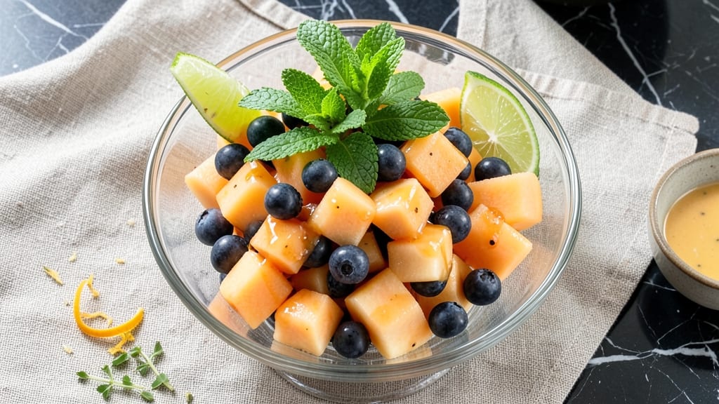 Cantaloupe and Blueberry Fruit Salad Recipe: Sweet-Tart Balance in 10 Minutes