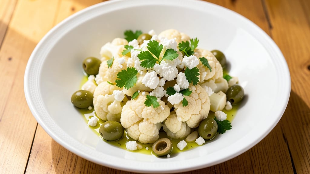 Cauliflower and Green Olive Salad Recipe: Bright, Briny, and Crunchy in 15 Minutes