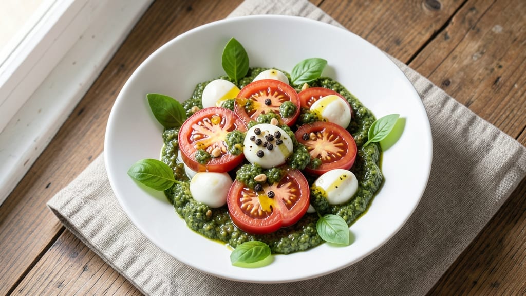 Caprese Salad Recipe With Pesto: Herb-Infused Twist on a Classic