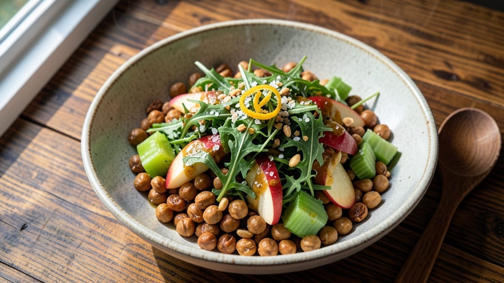 Citizen Public House Chopped Salad Recipe: Warm Roasted Chickpeas and Crisp Celery Crowns