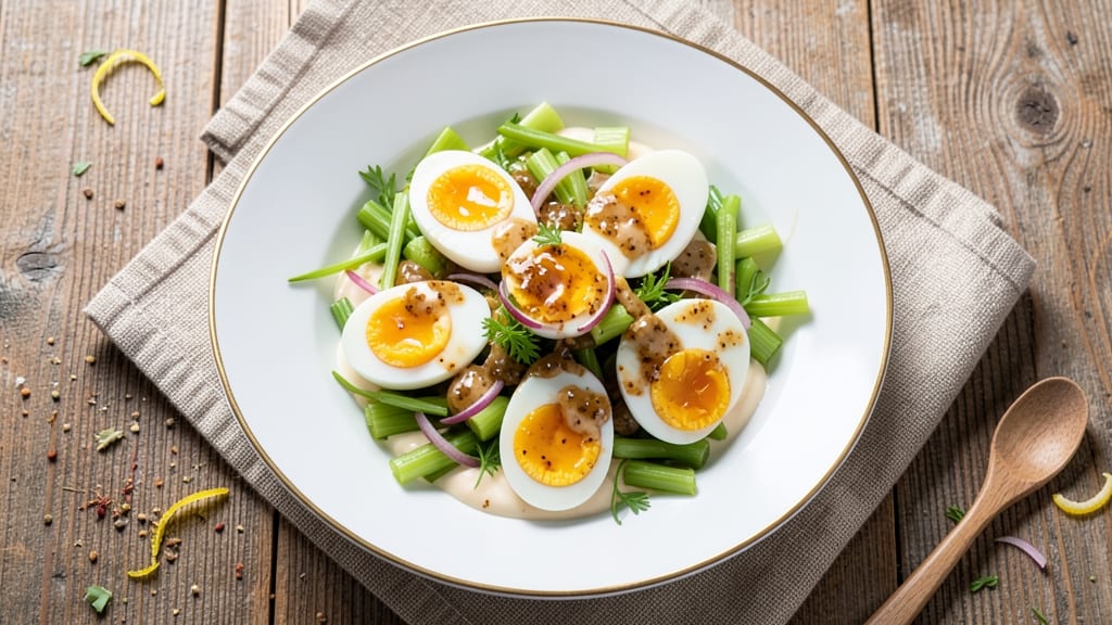 Chef Carla Hall's Egg Salad Recipe: Crisp Celery Crowns and Zesty Herb Zing