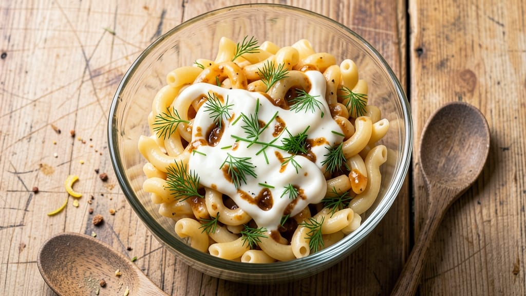 All-American Macaroni Salad Recipe: Picnic-Perfect Crunch and Creamy Herb Cheese Fusion