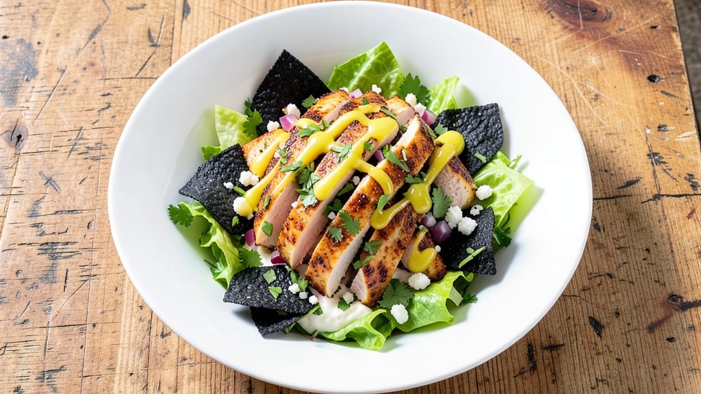 Cilantro Lime Chicken Taco Salad Recipe: Zesty Lime and Herb Crunch in One Bowl