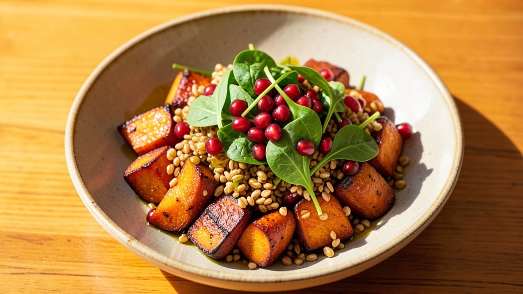 Sweet Potato Pomegranate Salad Recipe: Autumn's Sweet-Tart Crunch in 20 Minutes