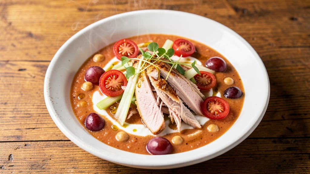 Chicken Salad Chick Tomato Bisque Recipe: Creamy Tomato Velvety With Crisp Chickpeas