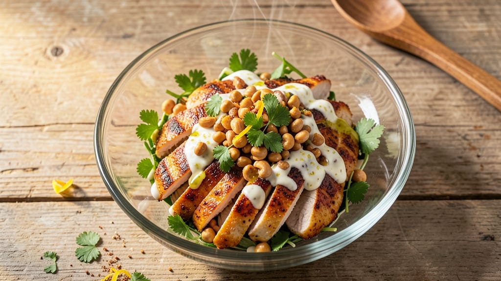 Chicken Cashew Nut Salad Recipe: Crunchy Nut Clusters and Creamy Herb Dressing Fusion