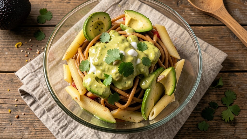 Cold Pasta Salad Recipe With Avocado: Creamy Avocado Dressing That Stays Fresh All Day