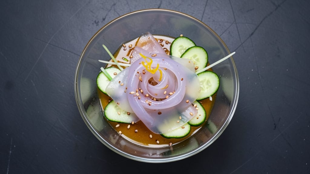 Cold Jellyfish Salad Recipe: Crispy Textures and Citrus-Marinated Delight