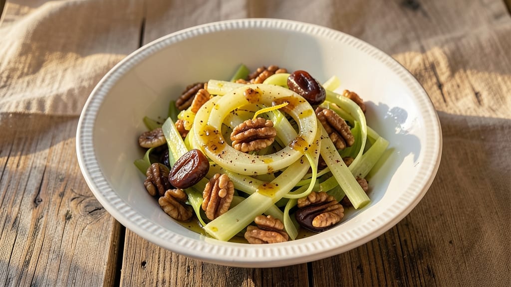 Celery Date Walnut Salad Recipe: Sweet-Tart Bite with Crunchy Nutty Contrast