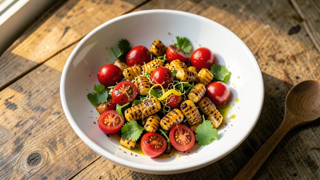 Cherry Tomato Corn Salad Recipe: Sweet Tart Crunch With Buttery Corn Kernels