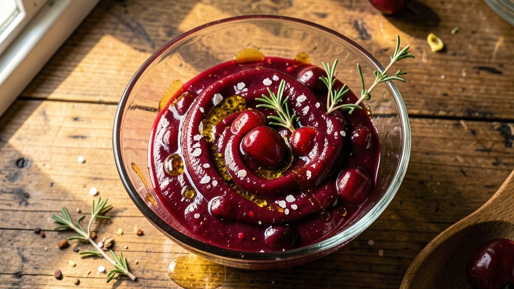 Cherry Vinaigrette Salad Dressing Recipe: Bright Tart Zing With Zero Cling