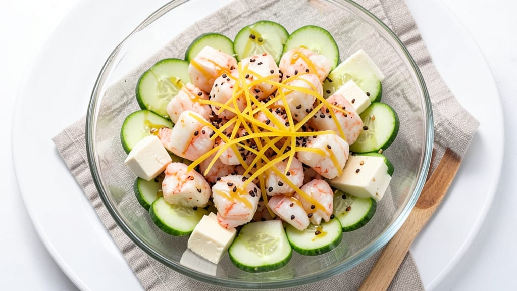 Chinese Cucumber and Crab Salad Recipe: Crisp Celery Crowns With Sweet Chili Zing
