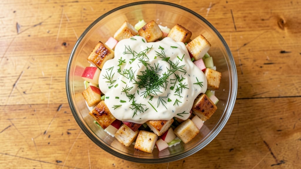 Chichen Salad Recipe: Herb-Infused Yogurt Base With Crunchy Apple Bites