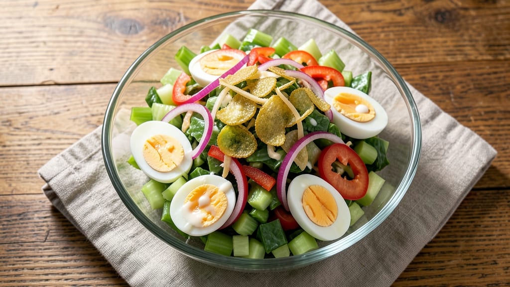 Chicago Style Chopped Salad Recipe: Celery Crown Crunch Meets Smoky Chipotle Cream Cheese