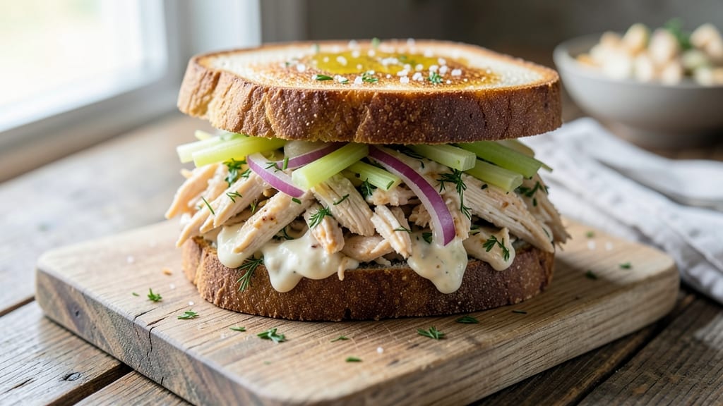 Chicken Salad Sandwich Recipe Pioneer Woman: Lightened-Up Lunchbox Classic With Crunchy Celery Bites