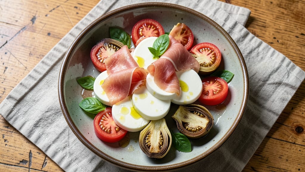 Capricciosa Salad Recipe: Sicilian-Inspired Artichoke and Mozzarella Crunch