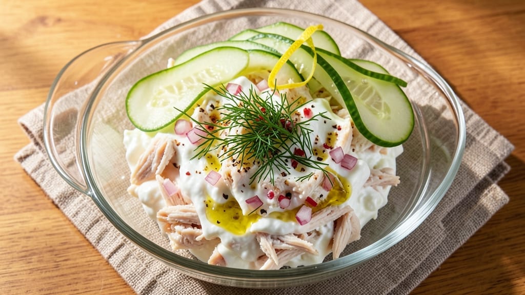 Chicken Salad Cucumber Rolls Recipe: Crunchy Wraps With Creamy Herb Filling
