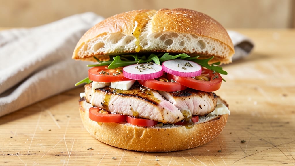 Chicken Breast Salad Sandwich Recipe: Grilled Herb Crisp and Creamy Ranch Balance