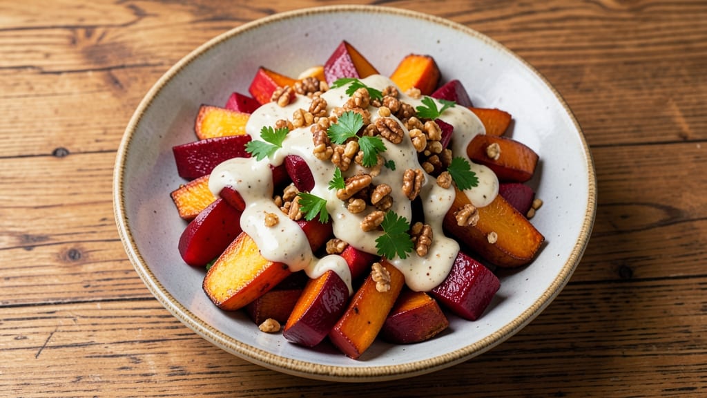 Sweet Potato and Beetroot Salad Recipe: Earthy-Sweet Balance with Toasted Walnut Crunch