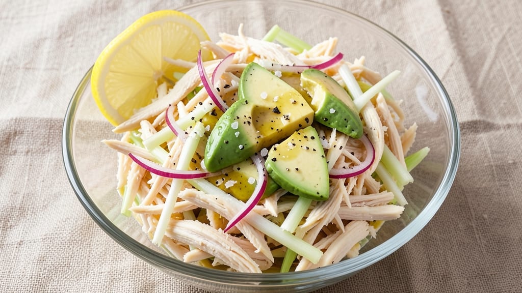 Chicken Salad Recipe Without Mayo Or Dairy: Crisp Celery Crowns and Zesty Lemon Vinaigrette Twist