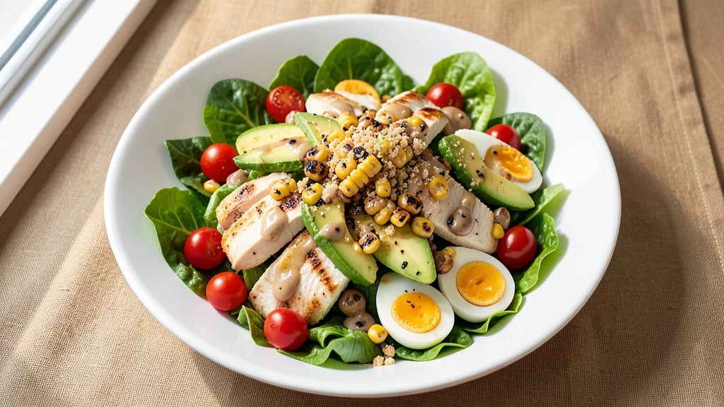 Cobb Salad Recipe With Corn: Sweet and Smoky Charred Corn Crunch