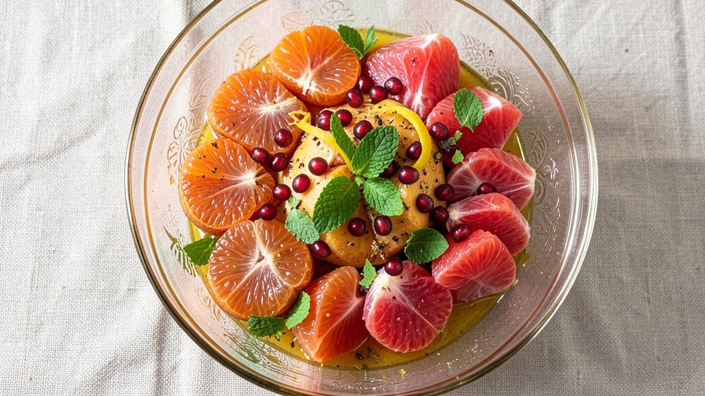 Christmas Citrus Salad Recipe: Festive Brightness With Zesty Grapefruit and Blood Orange