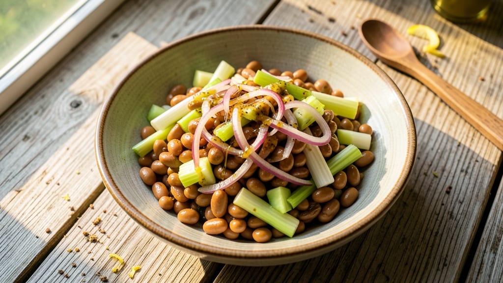 Traditional Kidney Beans Salad Recipe: Crunchy Celery and Tangy Vinaigrette Fusion