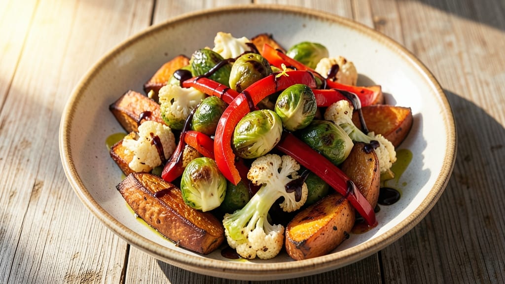 Warm Roasted Vegetable Salad Recipe: Cozy Heartiness With Crispy Edges